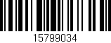 Código de barras (EAN, GTIN, SKU, ISBN): '15799034'