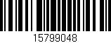 Código de barras (EAN, GTIN, SKU, ISBN): '15799048'