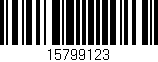 Código de barras (EAN, GTIN, SKU, ISBN): '15799123'