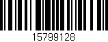 Código de barras (EAN, GTIN, SKU, ISBN): '15799128'