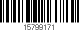 Código de barras (EAN, GTIN, SKU, ISBN): '15799171'