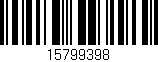 Código de barras (EAN, GTIN, SKU, ISBN): '15799398'