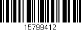 Código de barras (EAN, GTIN, SKU, ISBN): '15799412'