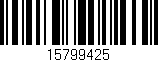 Código de barras (EAN, GTIN, SKU, ISBN): '15799425'