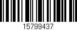 Código de barras (EAN, GTIN, SKU, ISBN): '15799437'