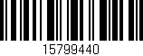 Código de barras (EAN, GTIN, SKU, ISBN): '15799440'