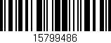 Código de barras (EAN, GTIN, SKU, ISBN): '15799486'