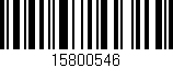 Código de barras (EAN, GTIN, SKU, ISBN): '15800546'
