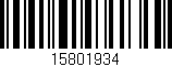 Código de barras (EAN, GTIN, SKU, ISBN): '15801934'