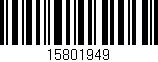 Código de barras (EAN, GTIN, SKU, ISBN): '15801949'