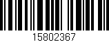Código de barras (EAN, GTIN, SKU, ISBN): '15802367'
