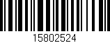 Código de barras (EAN, GTIN, SKU, ISBN): '15802524'