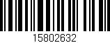 Código de barras (EAN, GTIN, SKU, ISBN): '15802632'
