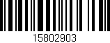 Código de barras (EAN, GTIN, SKU, ISBN): '15802903'