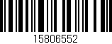 Código de barras (EAN, GTIN, SKU, ISBN): '15806552'