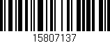 Código de barras (EAN, GTIN, SKU, ISBN): '15807137'