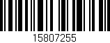 Código de barras (EAN, GTIN, SKU, ISBN): '15807255'