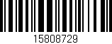 Código de barras (EAN, GTIN, SKU, ISBN): '15808729'