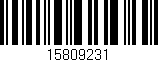 Código de barras (EAN, GTIN, SKU, ISBN): '15809231'