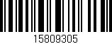 Código de barras (EAN, GTIN, SKU, ISBN): '15809305'