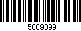 Código de barras (EAN, GTIN, SKU, ISBN): '15809899'
