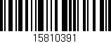 Código de barras (EAN, GTIN, SKU, ISBN): '15810391'