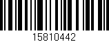 Código de barras (EAN, GTIN, SKU, ISBN): '15810442'
