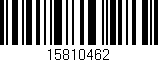 Código de barras (EAN, GTIN, SKU, ISBN): '15810462'