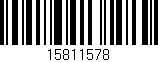 Código de barras (EAN, GTIN, SKU, ISBN): '15811578'