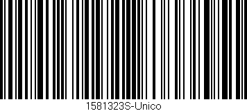Código de barras (EAN, GTIN, SKU, ISBN): '1581323S-Unico'