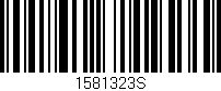 Código de barras (EAN, GTIN, SKU, ISBN): '1581323S'