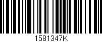 Código de barras (EAN, GTIN, SKU, ISBN): '1581347K'