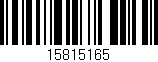 Código de barras (EAN, GTIN, SKU, ISBN): '15815165'