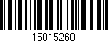 Código de barras (EAN, GTIN, SKU, ISBN): '15815268'