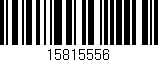 Código de barras (EAN, GTIN, SKU, ISBN): '15815556'