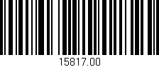 Código de barras (EAN, GTIN, SKU, ISBN): '15817.00'