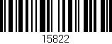 Código de barras (EAN, GTIN, SKU, ISBN): '15822'