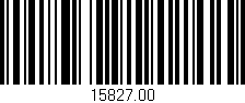Código de barras (EAN, GTIN, SKU, ISBN): '15827.00'