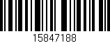 Código de barras (EAN, GTIN, SKU, ISBN): '15847188'