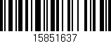 Código de barras (EAN, GTIN, SKU, ISBN): '15851637'