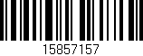 Código de barras (EAN, GTIN, SKU, ISBN): '15857157'