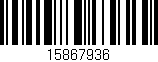 Código de barras (EAN, GTIN, SKU, ISBN): '15867936'