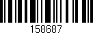 Código de barras (EAN, GTIN, SKU, ISBN): '158687'