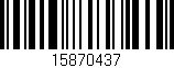 Código de barras (EAN, GTIN, SKU, ISBN): '15870437'