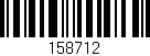 Código de barras (EAN, GTIN, SKU, ISBN): '158712'