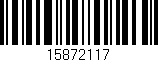 Código de barras (EAN, GTIN, SKU, ISBN): '15872117'
