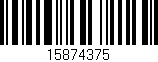 Código de barras (EAN, GTIN, SKU, ISBN): '15874375'