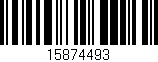 Código de barras (EAN, GTIN, SKU, ISBN): '15874493'