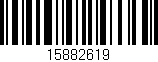 Código de barras (EAN, GTIN, SKU, ISBN): '15882619'