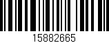 Código de barras (EAN, GTIN, SKU, ISBN): '15882665'